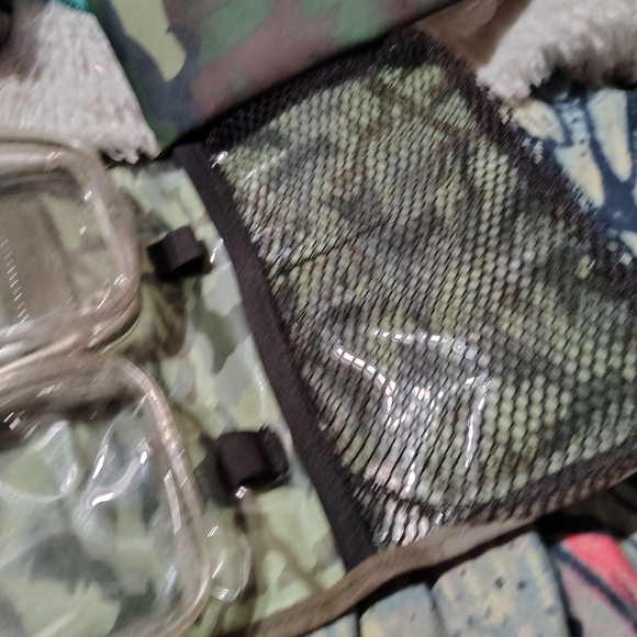 Vintage Caboodle Camouflage Toiletry Bag/ Makeup Waterproof/ 90s/Mirror - Picture 6 of 12